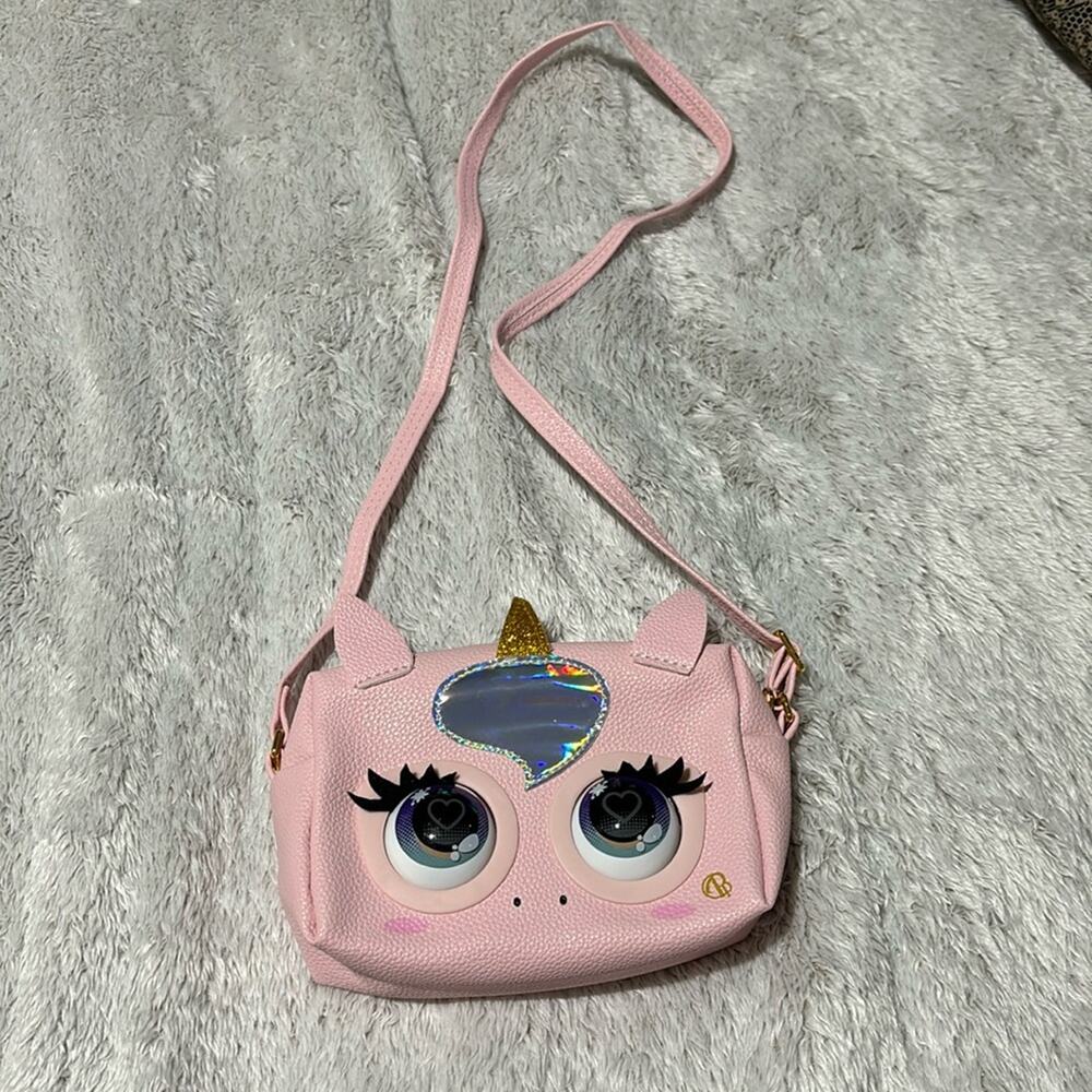 Purse pets glamicorn nwot without box pink like new talking takes batteries